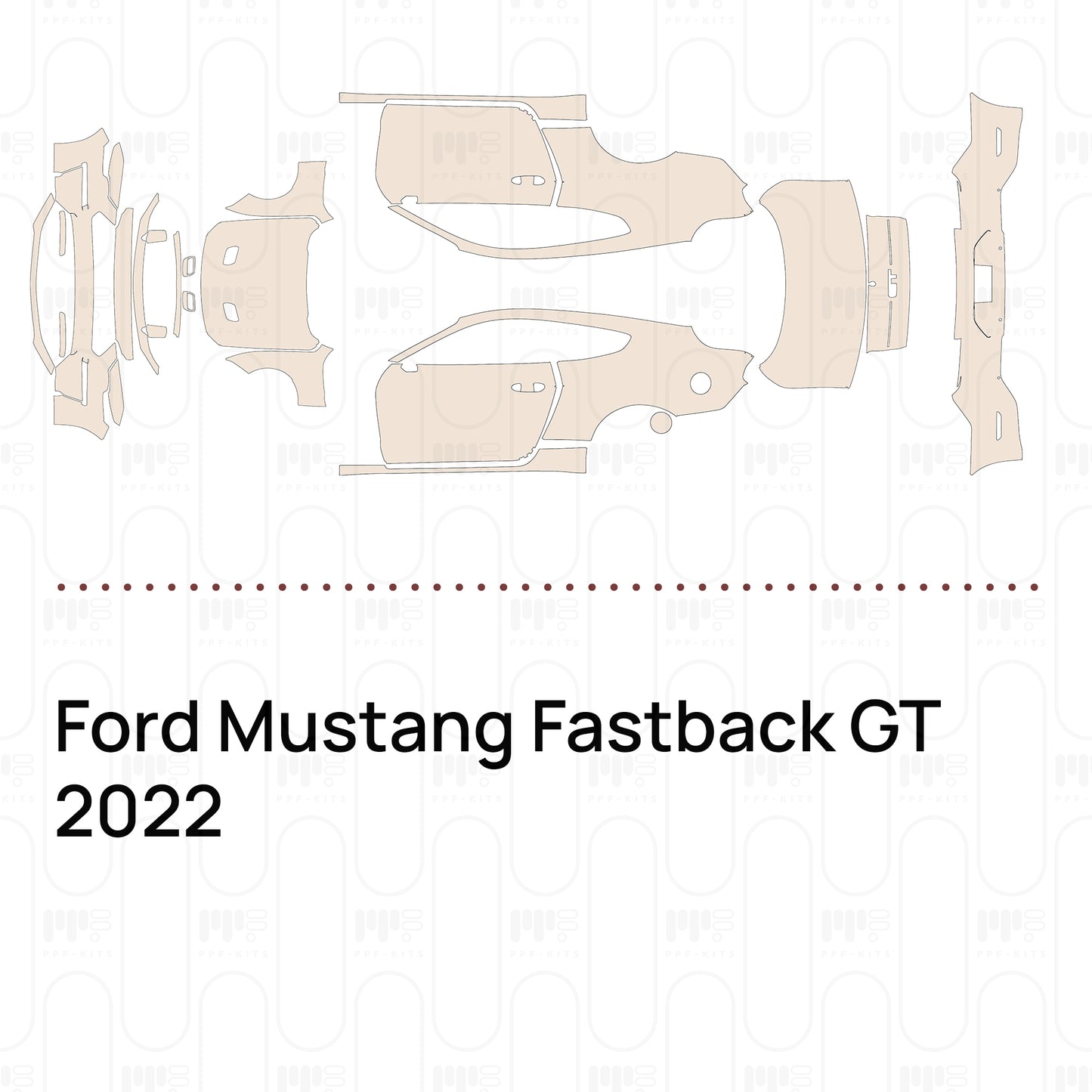 Pre-Cut PPF Ford Mustang Fastback GT 2022