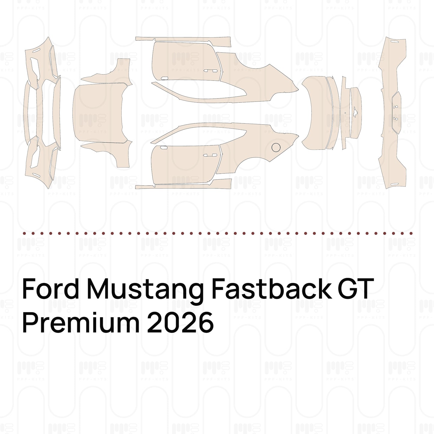 Pre-Cut PPF Ford Mustang Fastback GT Premium 2026