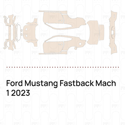 Pre-Cut PPF Ford Mustang Fastback Mach 1 2023