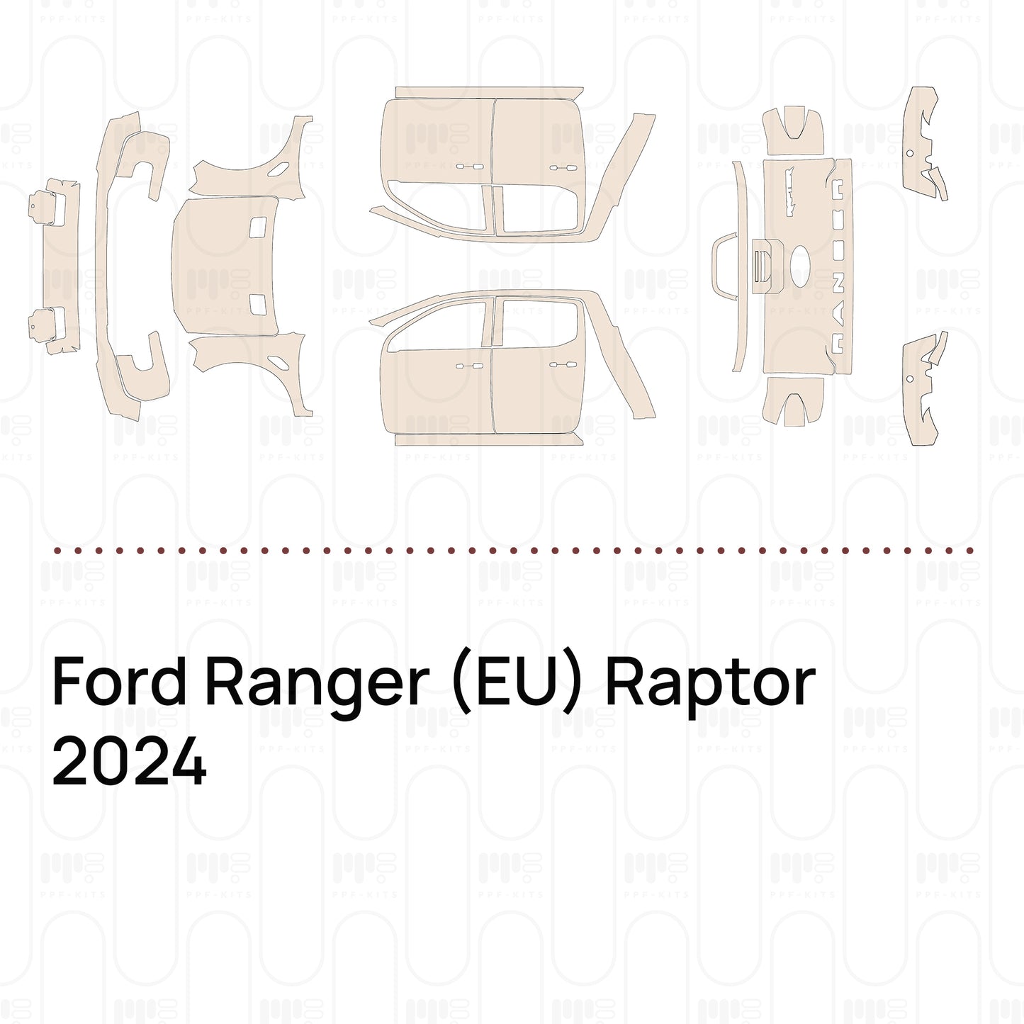 Pre-Cut PPF Ford Ranger (EU) Raptor 2024