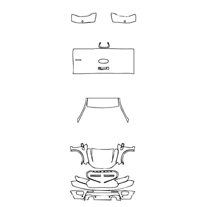 Pre-Cut PPF Ford Ranger (US) LARIAT SUPERCAB 2019 - PPF-Kits