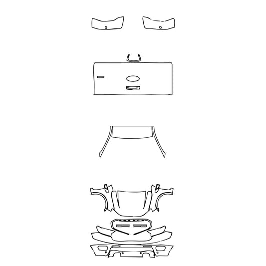 Pre-Cut PPF Ford Ranger (US) XLT SUPERCAB 2019 - PPF-Kits