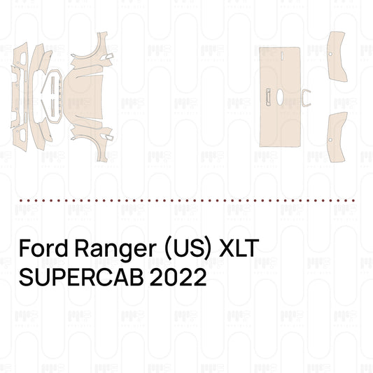 Pre-Cut PPF Ford Ranger (US) XLT SUPERCAB 2022