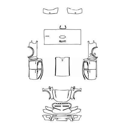 Pre-Cut PPF Ford Ranger (US) XLT SUPERCREW 2019 - PPF-Kits