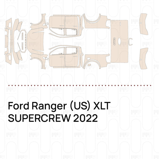 Pre-Cut PPF Ford Ranger (US) XLT SUPERCREW 2022