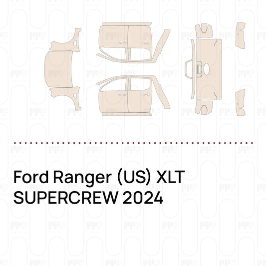 Pre-Cut PPF Ford Ranger (US) XLT SUPERCREW 2024
