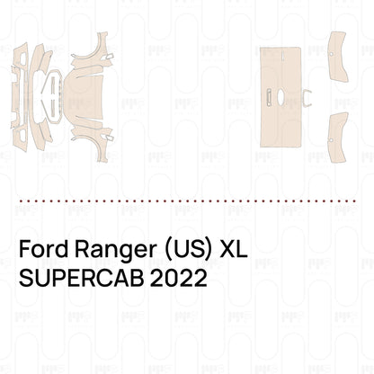 Pre-Cut PPF Ford Ranger (US) XL SUPERCAB 2022