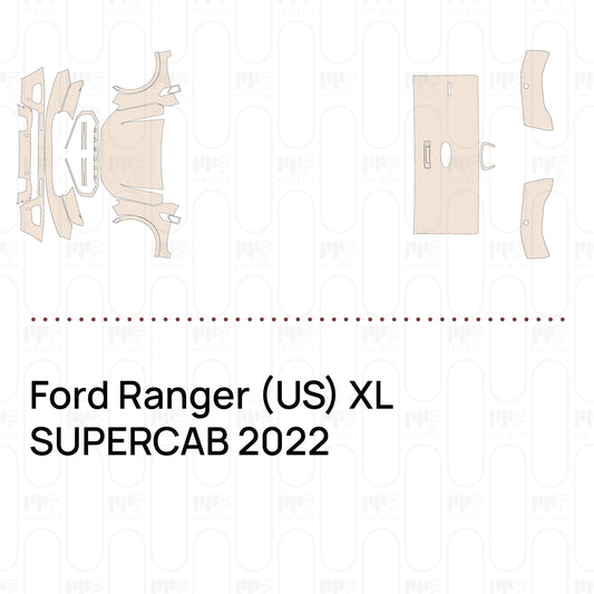 Pre-Cut PPF Ford Ranger (US) XL SUPERCAB 2022