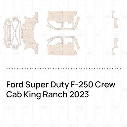 Pre-Cut PPF Ford Super Duty F-250 Crew Cab King Ranch 2023