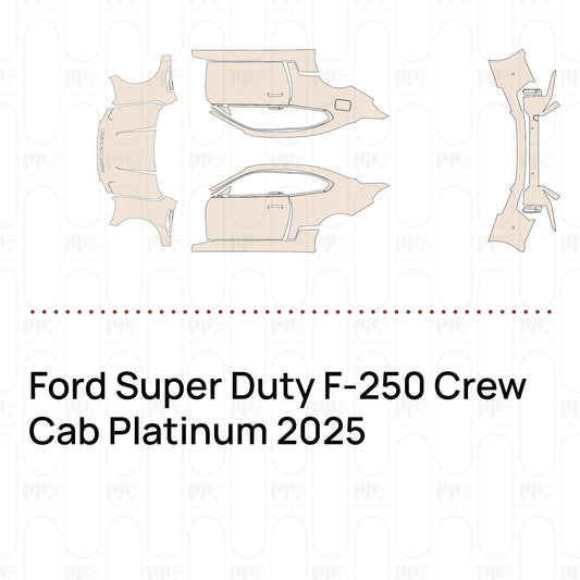 Pre-Cut PPF Ford Super Duty F-250 Crew Cab Platinum 2025