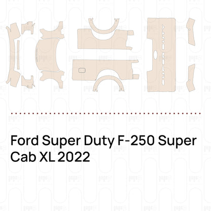 Pre-Cut PPF Ford Super Duty F-250 Super Cab XL 2022