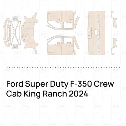 Pre-Cut PPF Ford Super Duty F-350 Crew Cab King Ranch 2024