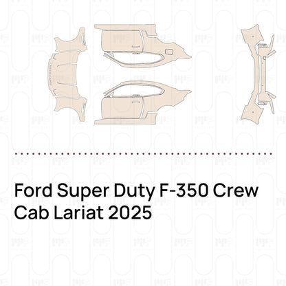 Pre-Cut PPF Ford Super Duty F-350 Crew Cab Lariat 2025