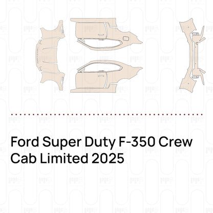 Pre-Cut PPF Ford Super Duty F-350 Crew Cab Limited 2025