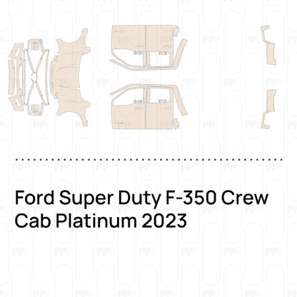 Pre-Cut PPF Ford Super Duty F-350 Crew Cab Platinum 2023
