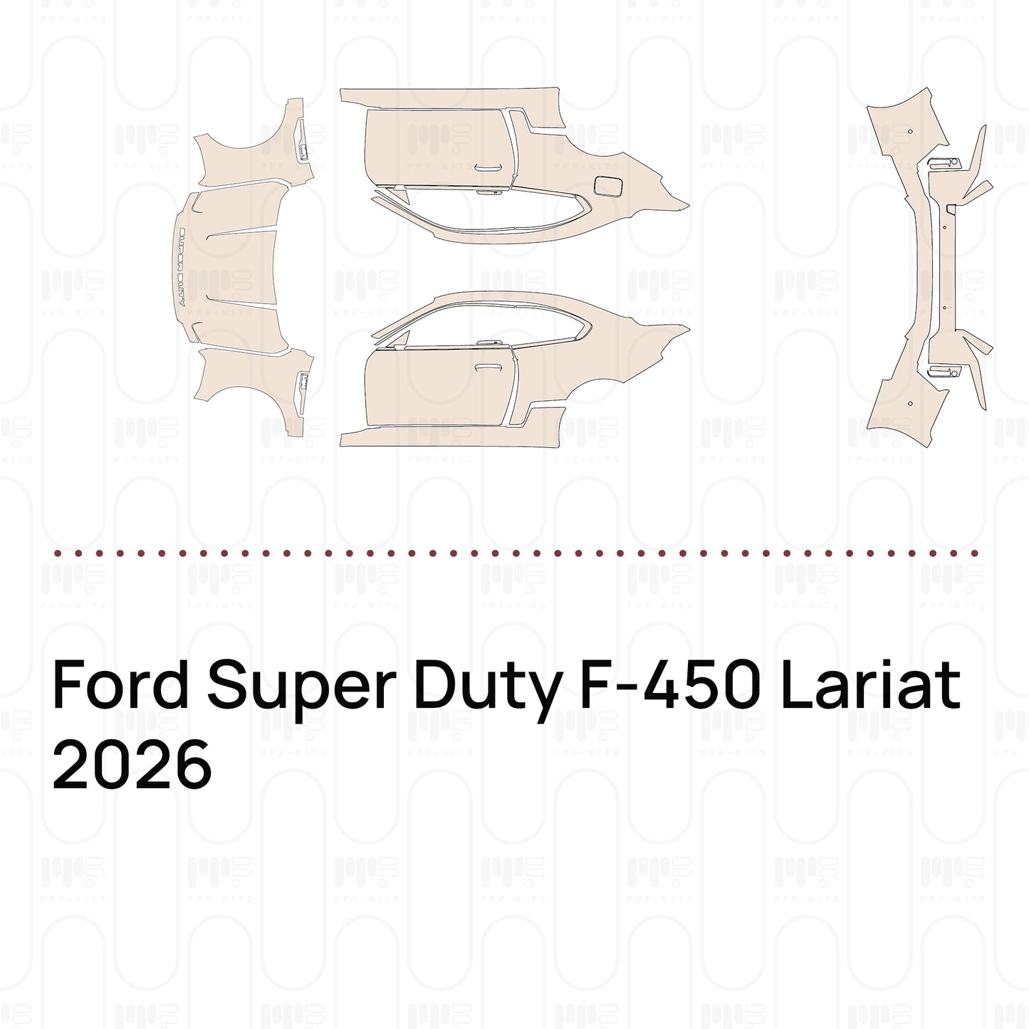 Pre-Cut PPF Ford Super Duty F-450 Lariat 2026