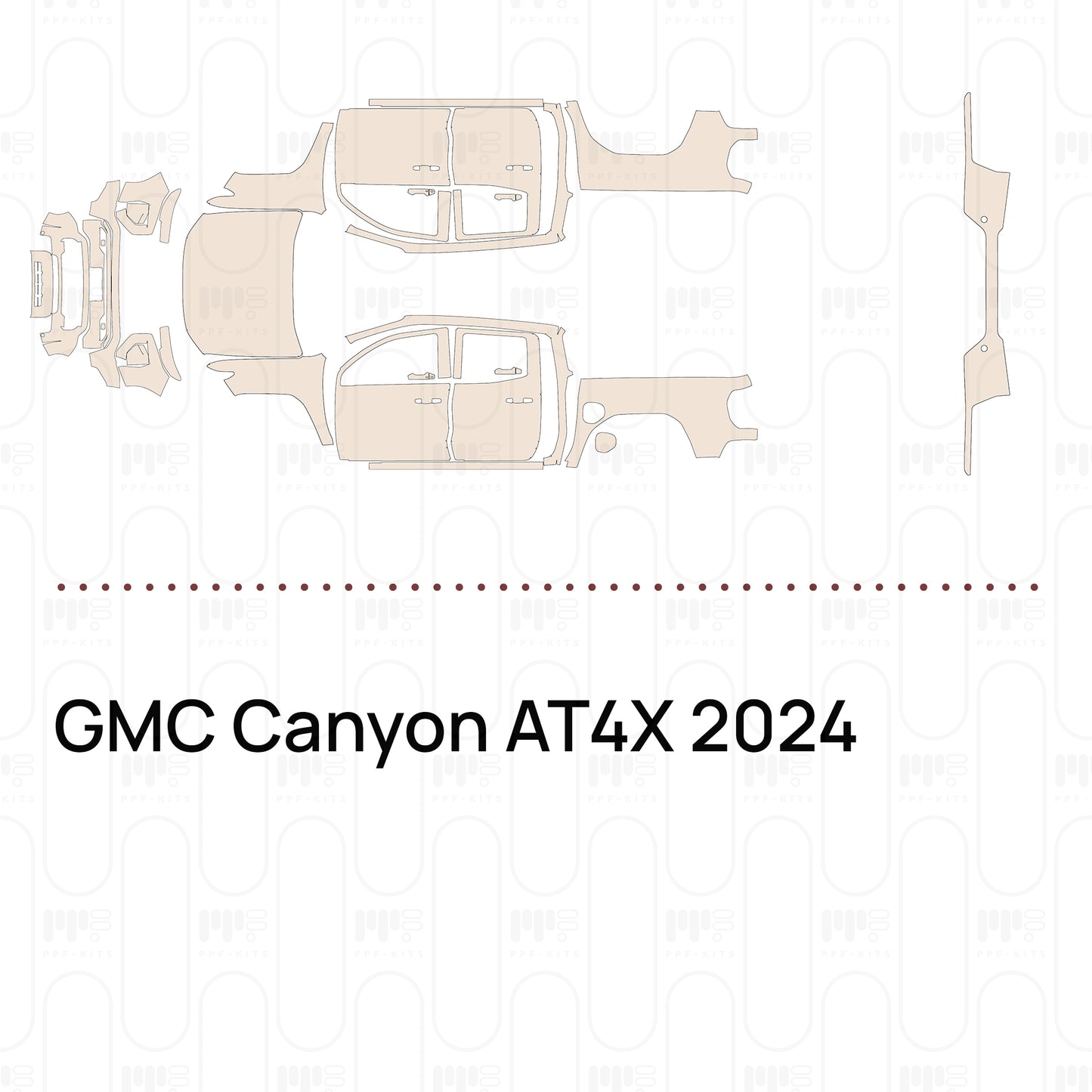 Pre-Cut PPF GMC Canyon AT4X 2024