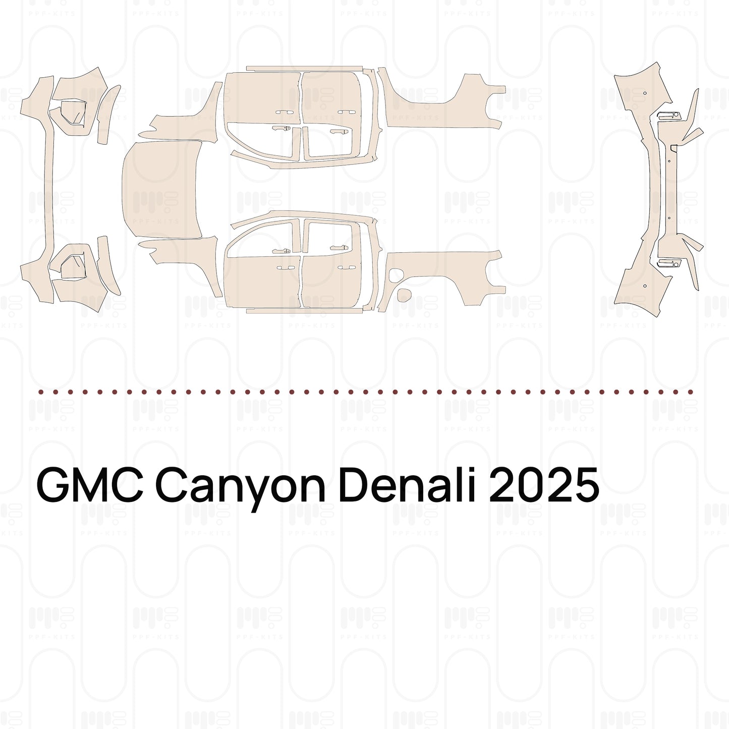Pre-Cut PPF GMC Canyon Denali 2025