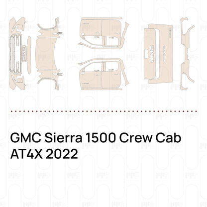 Pre-Cut PPF GMC Sierra 1500 Crew Cab AT4X 2022