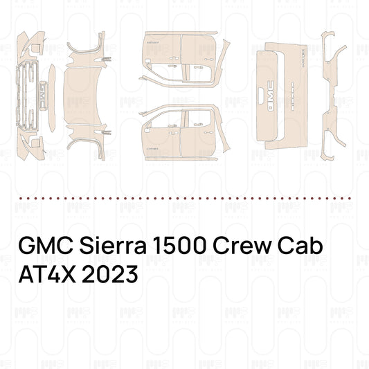 Pre-Cut PPF GMC Sierra 1500 Crew Cab AT4X 2023