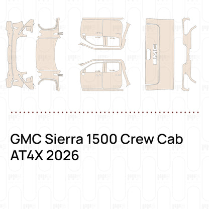 Pre-Cut PPF GMC Sierra 1500 Crew Cab AT4X 2026