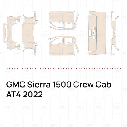 Pre-Cut PPF GMC Sierra 1500 Crew Cab AT4 2022