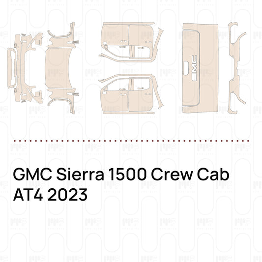Pre-Cut PPF GMC Sierra 1500 Crew Cab AT4 2023