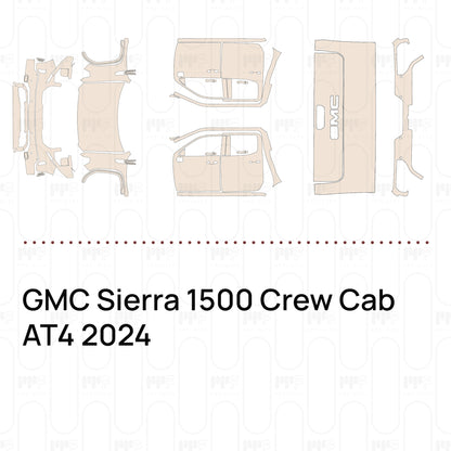 Pre-Cut PPF GMC Sierra 1500 Crew Cab AT4 2024