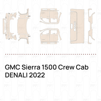 Pre-Cut PPF GMC Sierra 1500 Crew Cab DENALI 2022