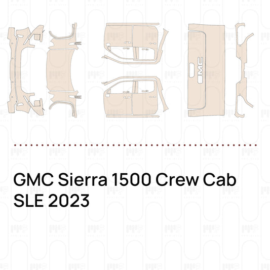 Pre-Cut PPF GMC Sierra 1500 Crew Cab SLE 2023