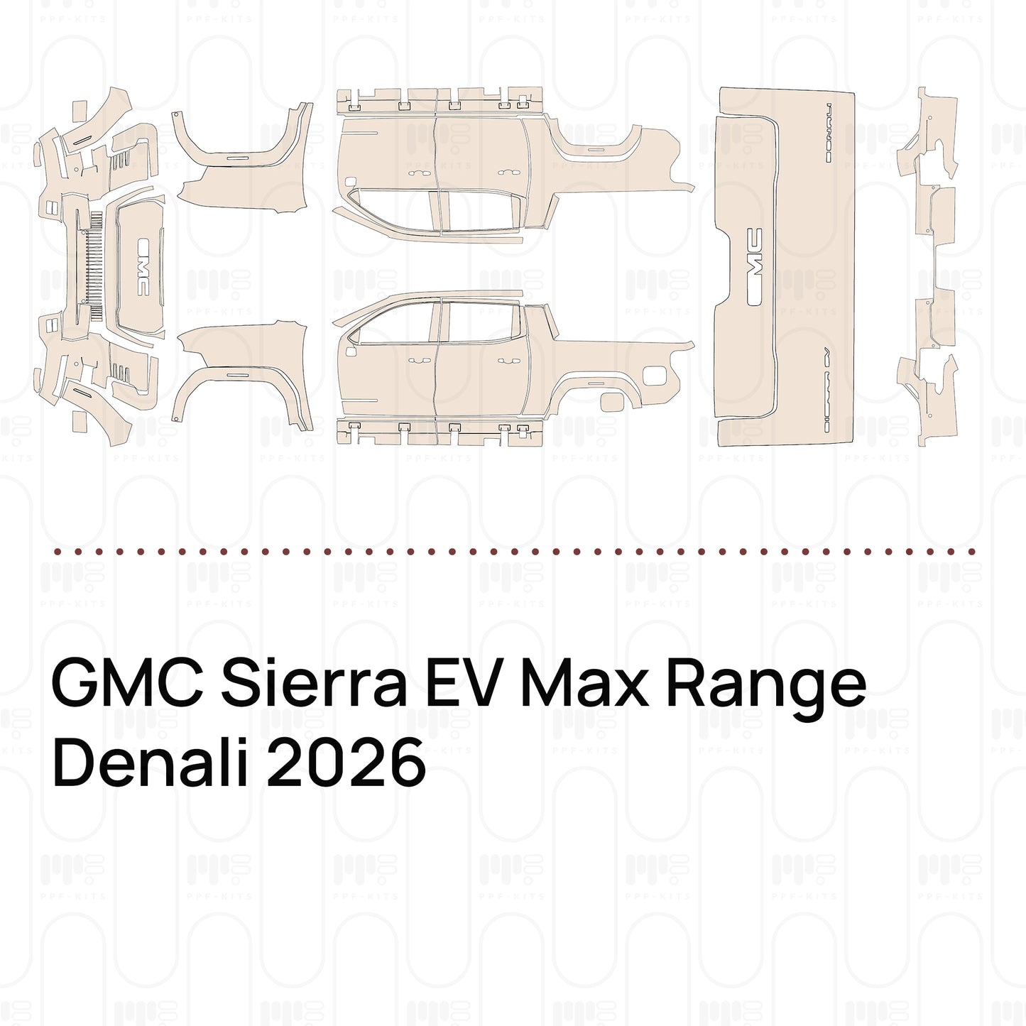 Pre-Cut PPF GMC Sierra EV Max Range Denali 2026