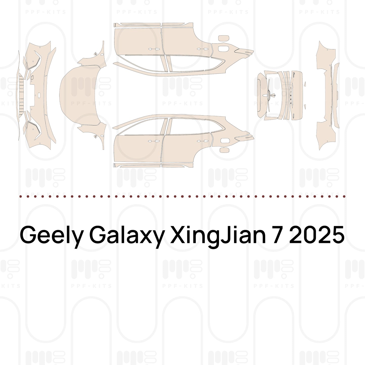 Pre-Cut PPF Geely Galaxy XingJian 7 2025
