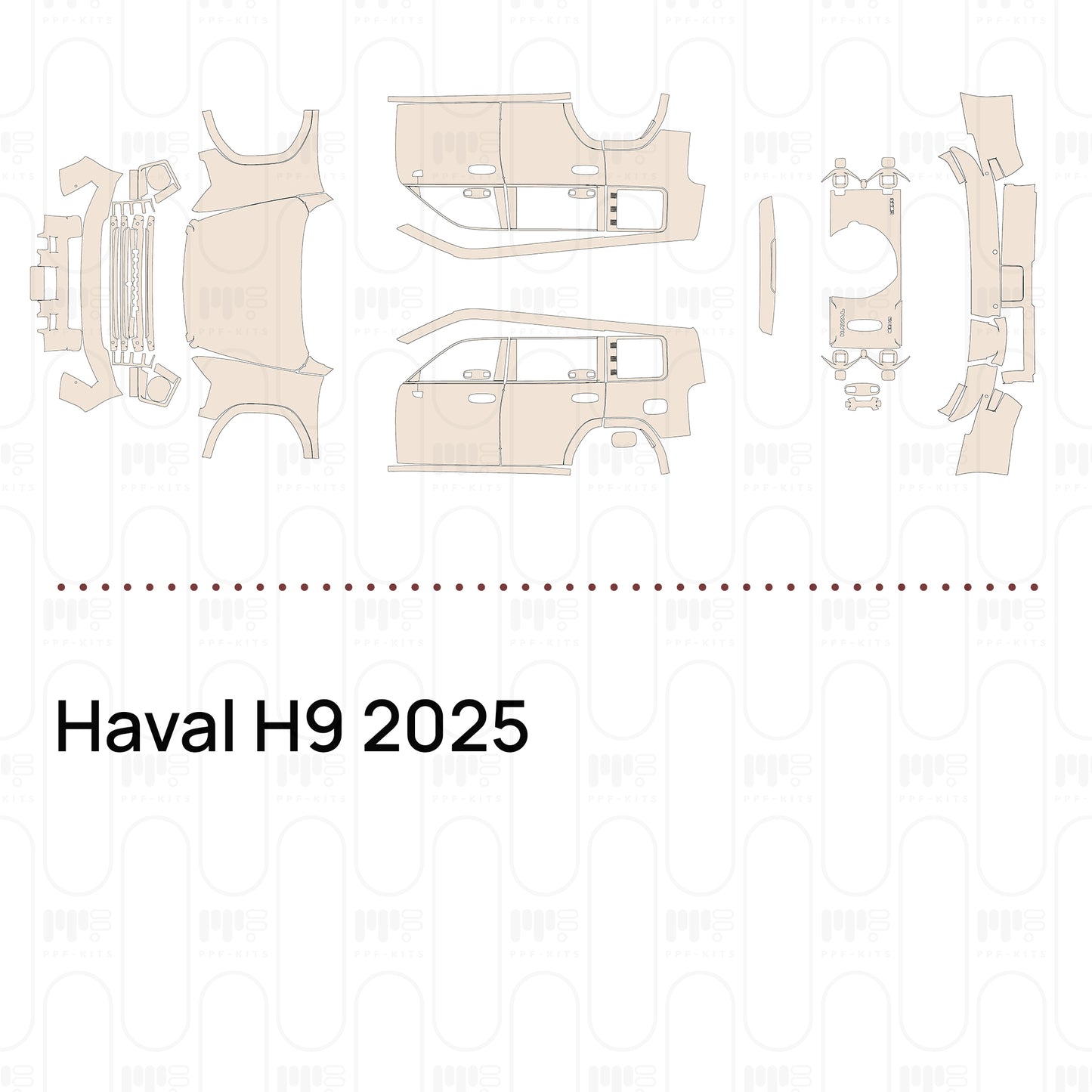 Pre-Cut PPF Haval H9 2025