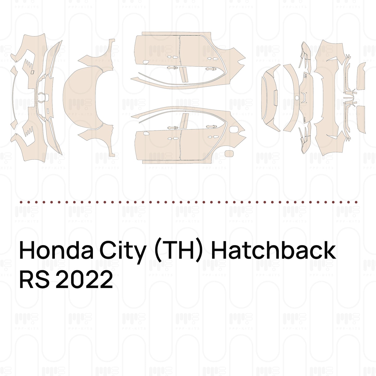 Pre-Cut PPF Honda City (TH) Hatchback RS 2022