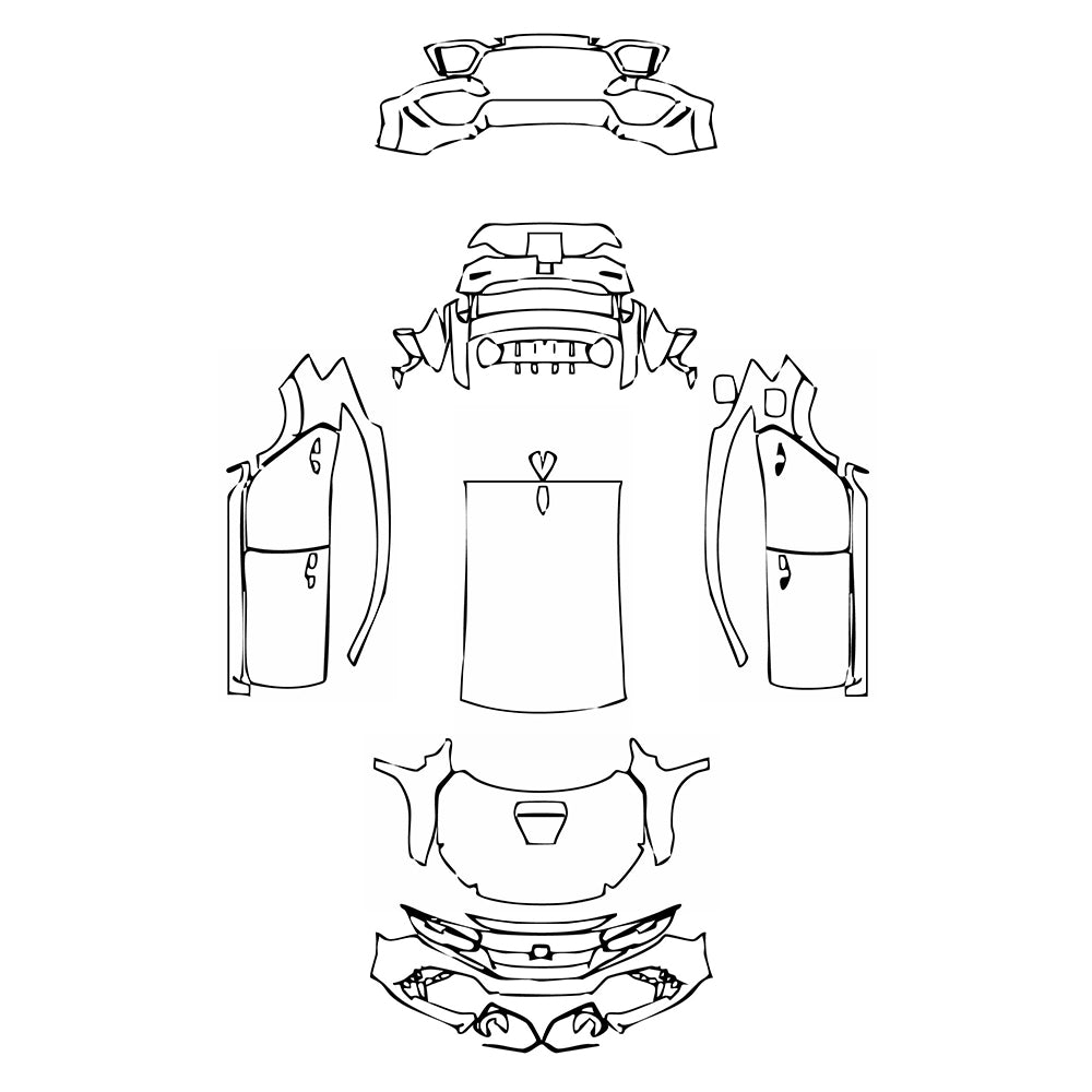 Pre-Cut PPF Honda Civic Type R 2017 - PPF-Kits
