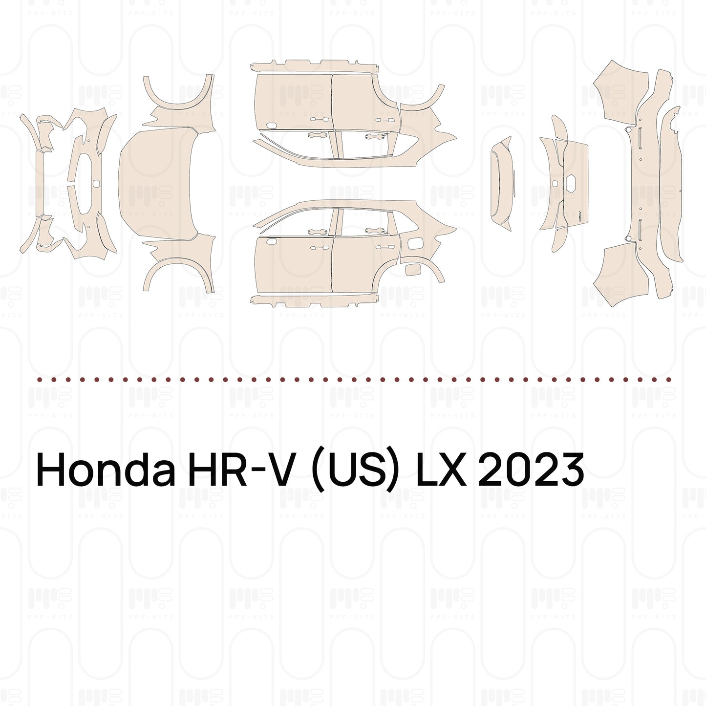 Pre-Cut PPF Honda HR-V (US) LX 2023