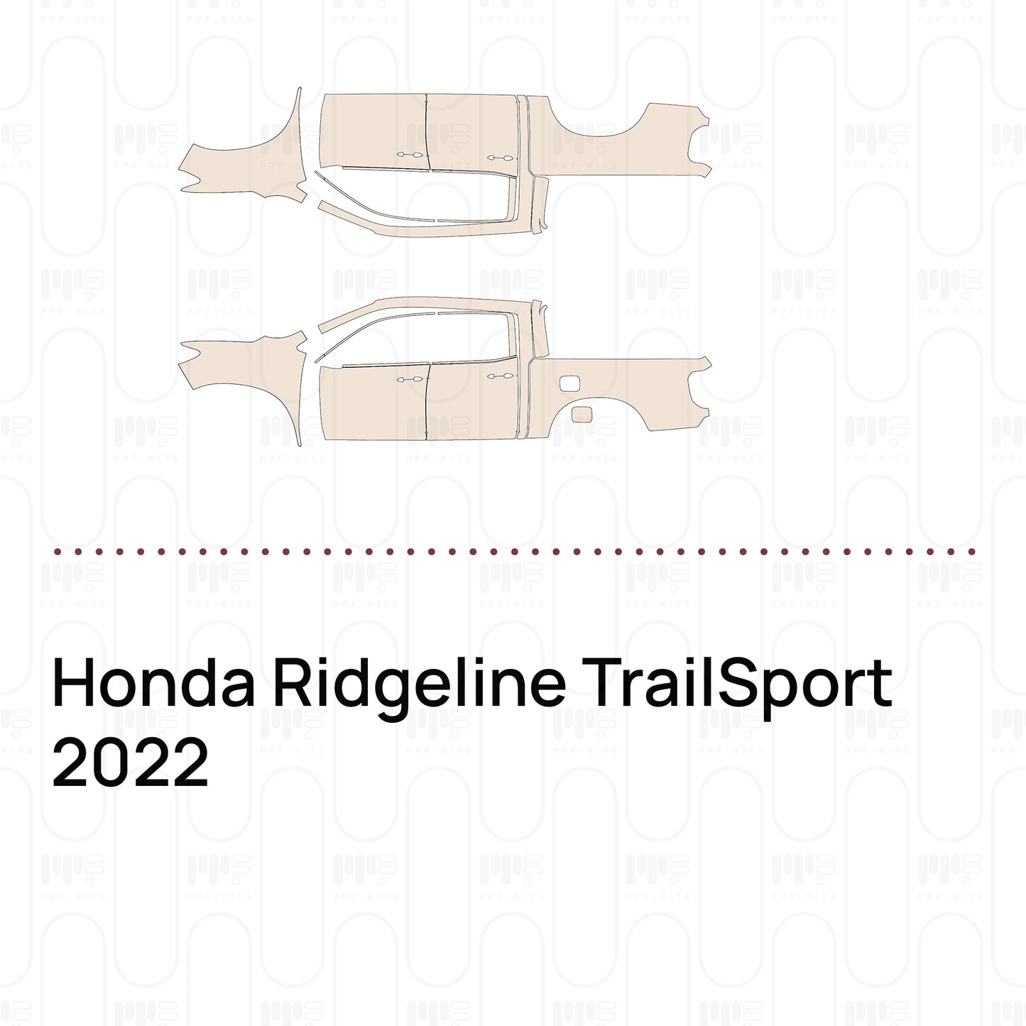 Pre-Cut PPF Honda Ridgeline TrailSport 2022