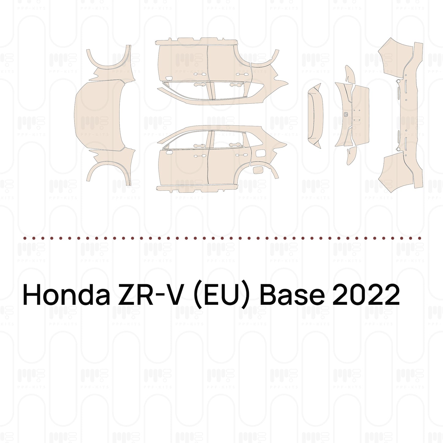 Pre-Cut PPF Honda ZR-V (EU) Base 2022