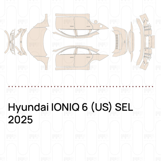 Pre-Cut PPF Hyundai IONIQ 6 (US) SEL 2025