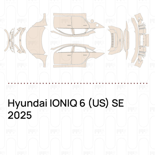 Pre-Cut PPF Hyundai IONIQ 6 (US) SE 2025