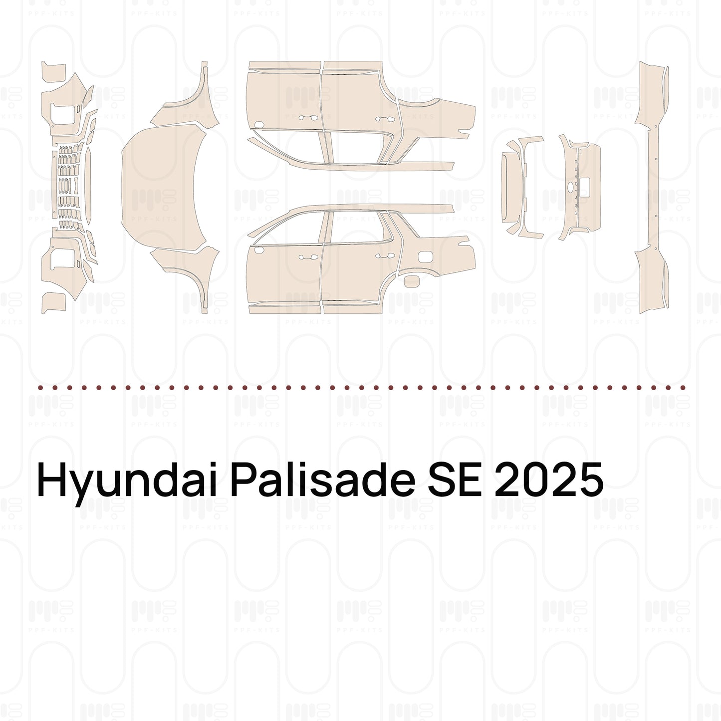 Pre-Cut PPF Hyundai Palisade SE 2025