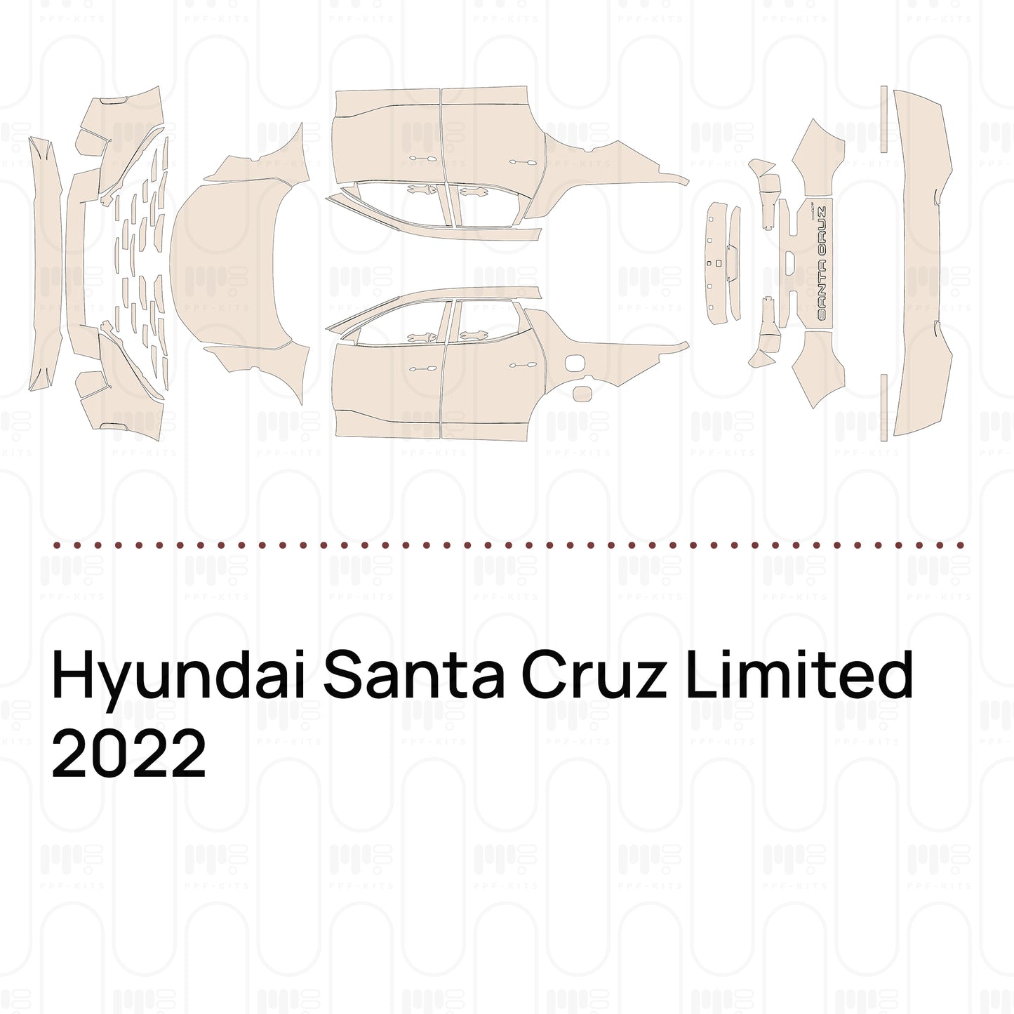 Pre-Cut PPF Hyundai Santa Cruz Limited 2022