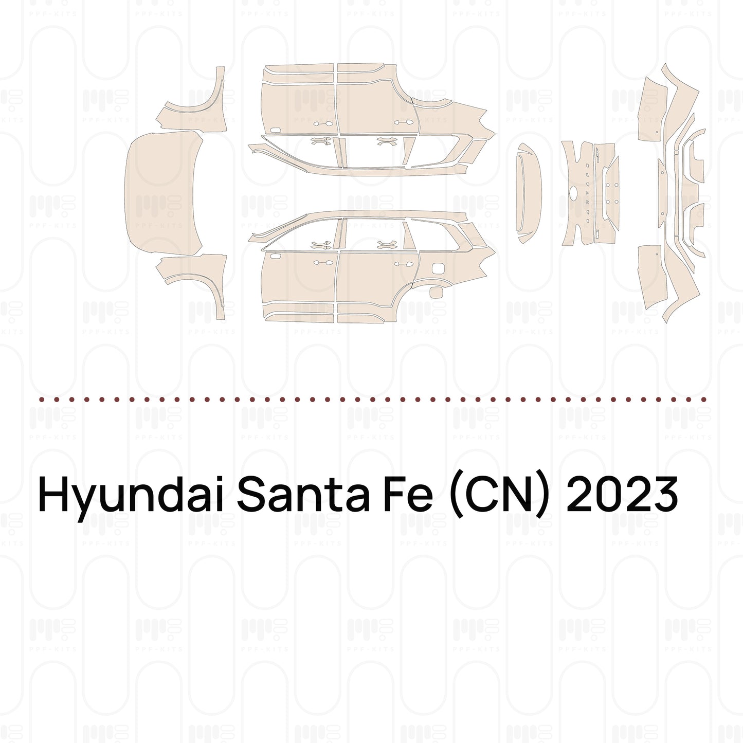 Pre-Cut PPF Hyundai Santa Fe (CN) 2023