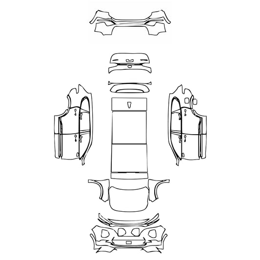Pre-Cut PPF Hyundai Santa Fe (US) 2019 - PPF-Kits