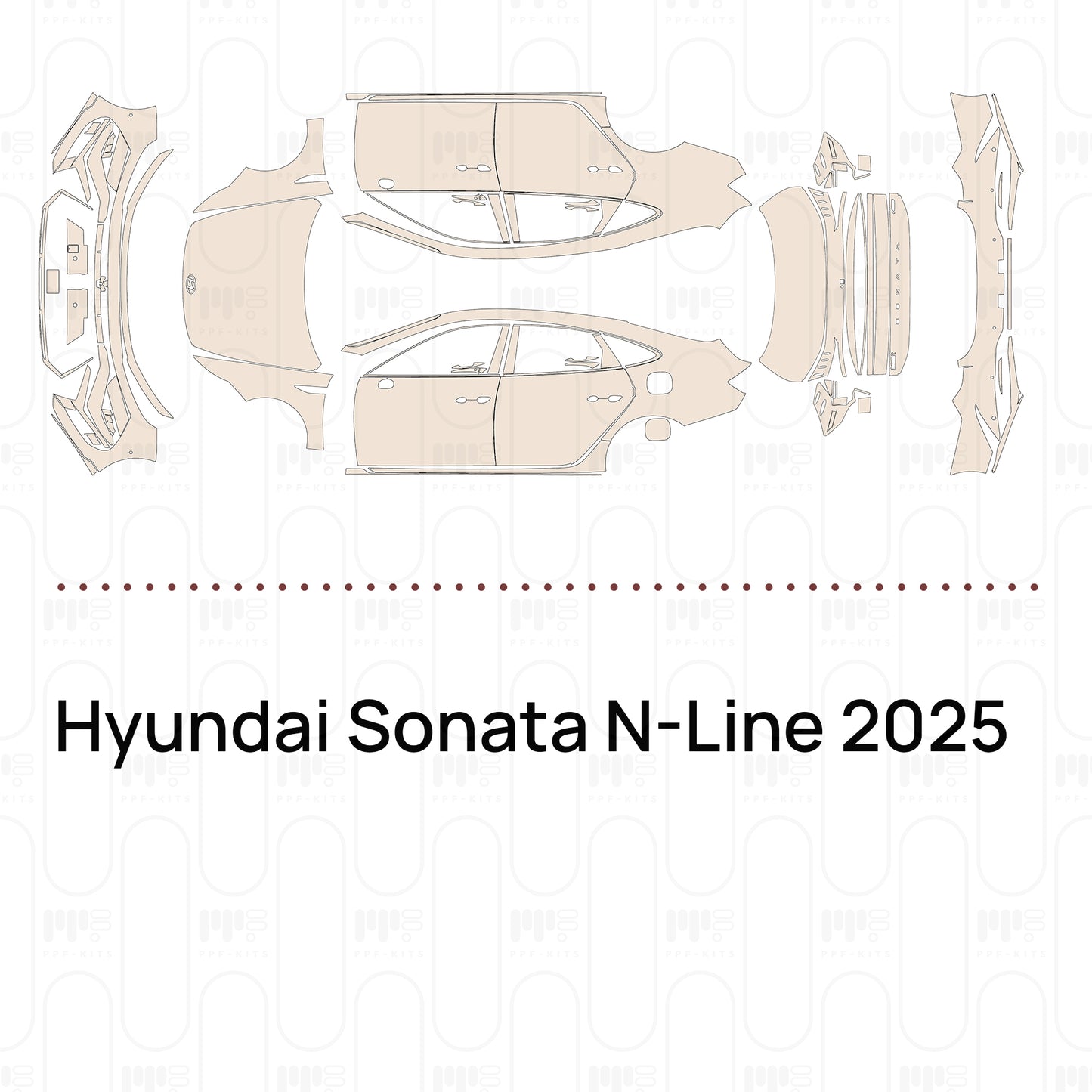 Pre-Cut PPF Hyundai Sonata N-Line 2025