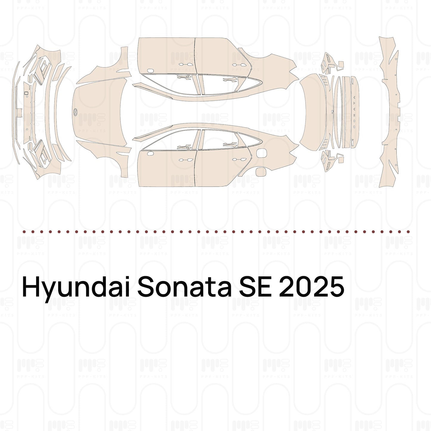 Pre-Cut PPF Hyundai Sonata SE 2025