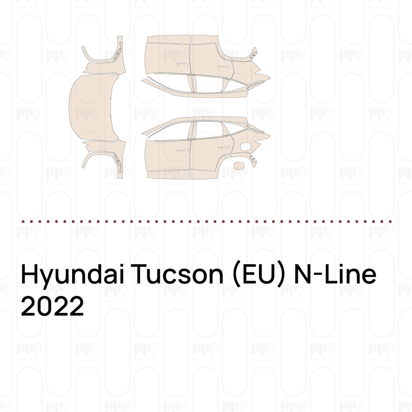 Pre-Cut PPF Hyundai Tucson (EU) N-Line 2022