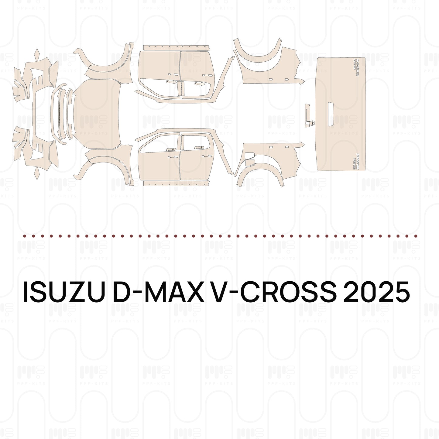 Pre-Cut PPF ISUZU D-MAX V-CROSS 2025
