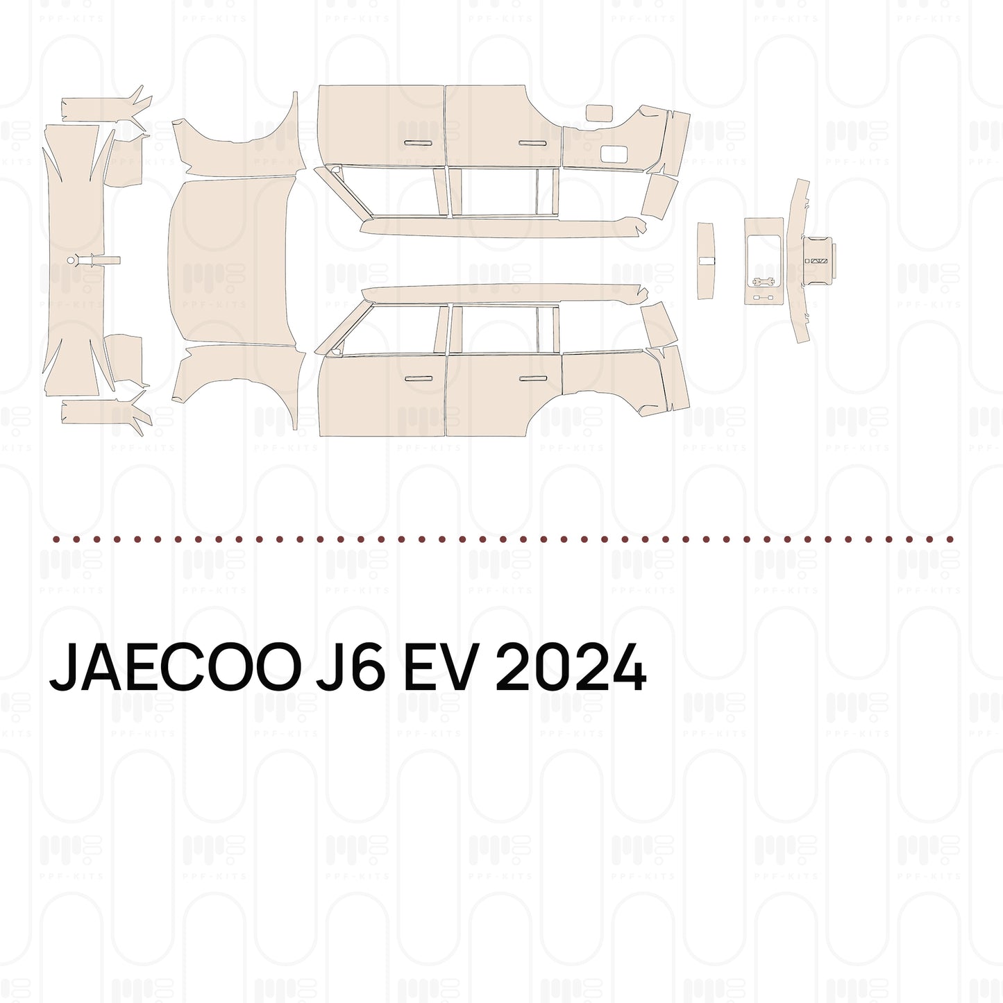 Pre-Cut PPF JAECOO J6 EV 2024