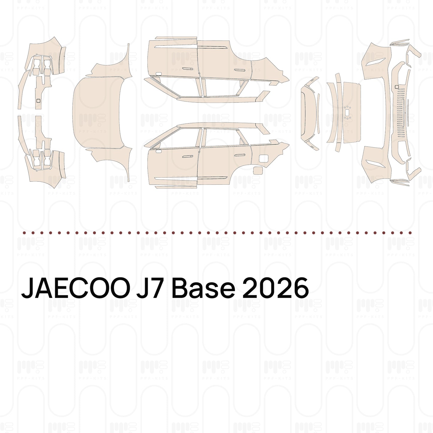 Pre-Cut PPF JAECOO J7 Base 2026